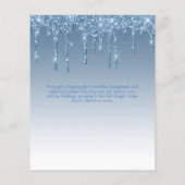 BUDGET SWEET16 Dripping Glitzer Glamour Invit Flyer (Hinten)