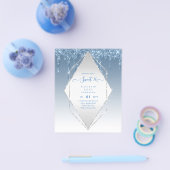 BUDGET SWEET16 Dripping Glitzer Glamour Invit Flyer (Einzeln)