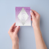 BUDGET SWEET16 Dripping Glitzer Glamour Invit Flyer (Gruppe)