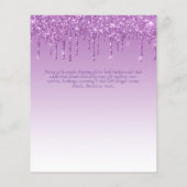 BUDGET SWEET16 Dripping Glitzer Glamour Invit Flyer (Hinten)