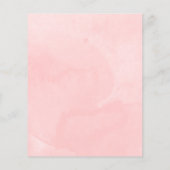 Budget Sweet 16 Blush Blumenrosa Kleid Einladung (Rückseite)