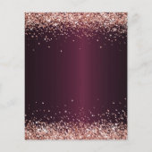 Budget Sweet 16 burgundy Rose gold tiara (Rückseite)