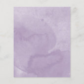 Budget Sweet 16 Einladung Lila Blumenkleid (Rückseite)