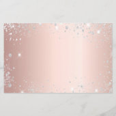 Budget Sweet 16 masquerade Rose Gold Save the Date (Rückseite)