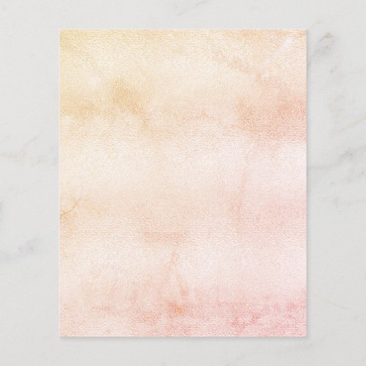 Budget Sweet 16 Pampas Gras Blush Einladung (Rückseite)