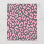 Budget Sweet 16 Rosa Leopard Birthday Einladungen (Rückseite)