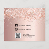 Budget Sweet 16 Rose QR Code Foto vielen Dank (Rückseite)