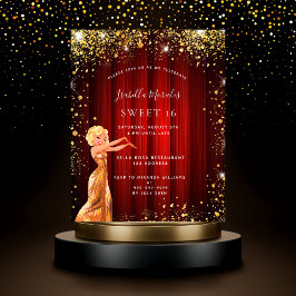 Budget Sweet 16 Rotgold Glitzer Film