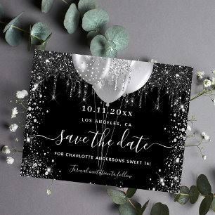 Budget Sweet 16 Schwarz Save the Date