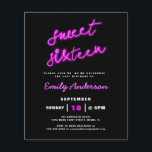 Budget Sweet 16 Sechzehn Retro Neon Geburtstagspar<br><div class="desc">Machen Sie sich bereit zum Party, wie es der "80er mit unserer Sweet 16 Retro Neon Geburtstagsparty Einladung! Diese lebendige und energische Einladung bringt Neonlichter und trendige Ausblicke der Vergangenheit in die Gegenwart für ein unvergessliches Fest. Mit kräftigen Retro-Neonfarben und einem lustigen "80er-inspiriert Design, Set dieser Einladung ist der perfekte...</div>
