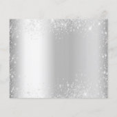 Budget Sweet 16 silber blau Save the Date (Rückseite)