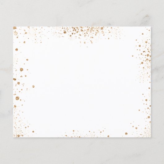 Budget Sweet 16 Weißgold Save the Date (Rückseite)