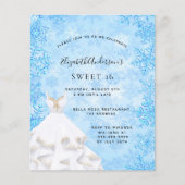Budget Sweet 16 Winter Wunderland Einladung (Vorderseite)