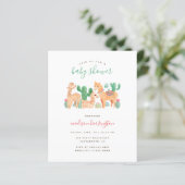 Budget Sweet Alpaca Llama Cactus Boho Baby Shower (Stehend Vorderseite)