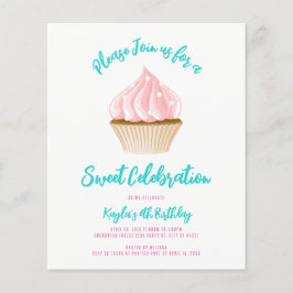 Budget Sweet Celebration Cupcake Einladungen