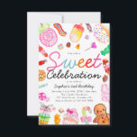 Budget Sweet Celebration Kids Candyland Geburtstag Mitteilungskarte<br><div class="desc">Niedliche süße Feier Candy Land Kids Candyland Geburtstag Einladung</div>