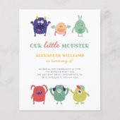 Budget Sweet Colorful Kleines Monster Kindergeburt (Vorderseite)