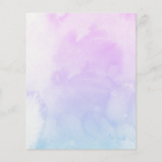 Budget Sweet Little Mermaid Kinderdusche Einladung (Rückseite)