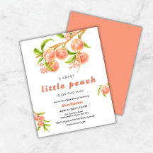 Budget Sweet Little Peach Fruit Baby Dusche laden