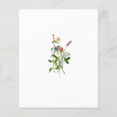 Budget Sweet Wildblume Kinderdusche Einladung (Rückseite)