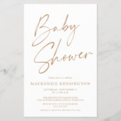Budget Tan Earth Tones Script Baby Shooting FLYER (Vorne)