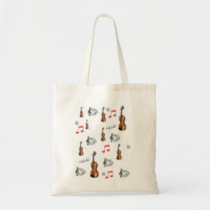 Budget Tasche Handtasche Musikmusik weiß