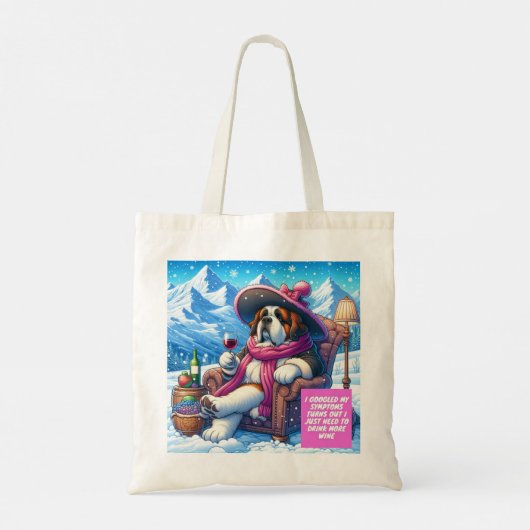 Budget Tasche / Saint Bernard Design (Rückseite)