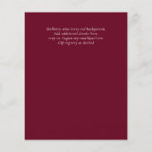BUDGET Taufe Christening Bautizo Bautismo INVITE (Rückseite)