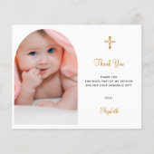 Budget Taufe Foto danke (Vorderseite)