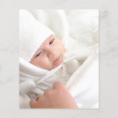 Budget Taufe rosa Blumengeflecht Foto vielen Dank (Rückseite)