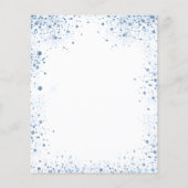 Budget Taufen Junge Blue White Einladung (Rückseite)