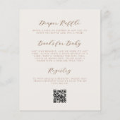 Budget Teddy Bear Neutral Alles in einer Babydusch (Rückseite)