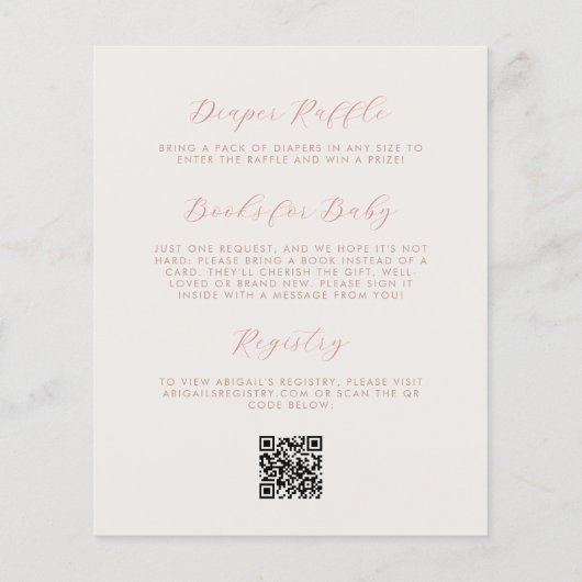 Budget Teddy Bear Pink Girl QR Code Kinderdusche (Rückseite)