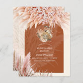 BUDGET Tee Party Brautparty Pampas Gras (Vorne/Hinten)