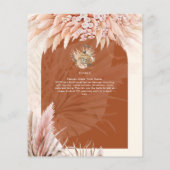 BUDGET Tee Party Brautparty Pampas Gras Flyer (Hinten)