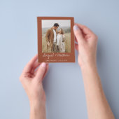 Budget Terra Cotta Save the Date Einladung Flyer (Gruppe)