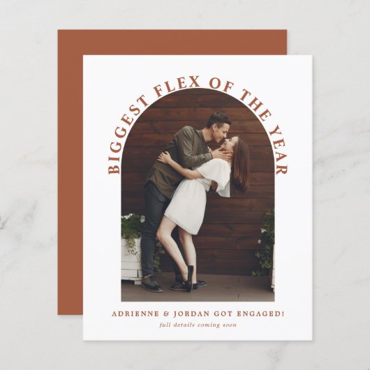 Budget Terracotta Arch Foto Verlobung (Vorne/Hinten)