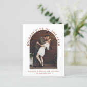 Budget Terracotta Arch Foto Verlobung (Stehend Vorderseite)