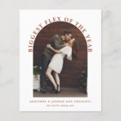 Budget Terracotta Arch Foto Verlobung (Vorderseite)