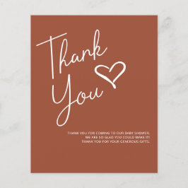 Budget Terracotta Baby Dusche Vielen Dank