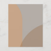 Budget Terracotta Boho Arch Wedding Einladung (Rückseite)