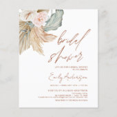 Budget Terracotta Boho Pampas Grass Brautparty (Vorderseite)