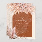 BUDGET Terracotta Coral Pampas Grass Wedding (Vorne/Hinten)