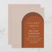 BUDGET Terracotta Earth Tones Bold Wedding (Vorne/Hinten)