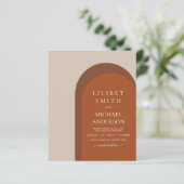 BUDGET Terracotta Earth Tones Bold Wedding (Stehend Vorderseite)