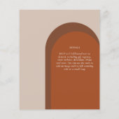 BUDGET Terracotta Earth Tones Bold Wedding (Rückseite)