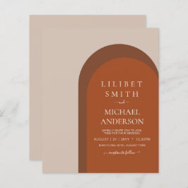 BUDGET Terracotta Earth Tones Bold Wedding