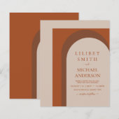 BUDGET Terracotta Earth Tones Bold Wedding (Vorne/Hinten)