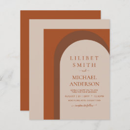 BUDGET Terracotta Earth Tones Bold Wedding