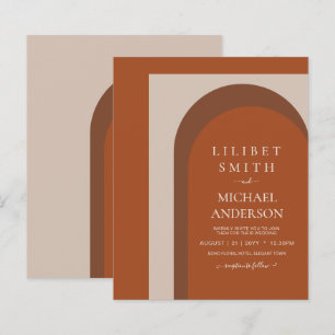 BUDGET Terracotta Earth Tones Bold Wedding